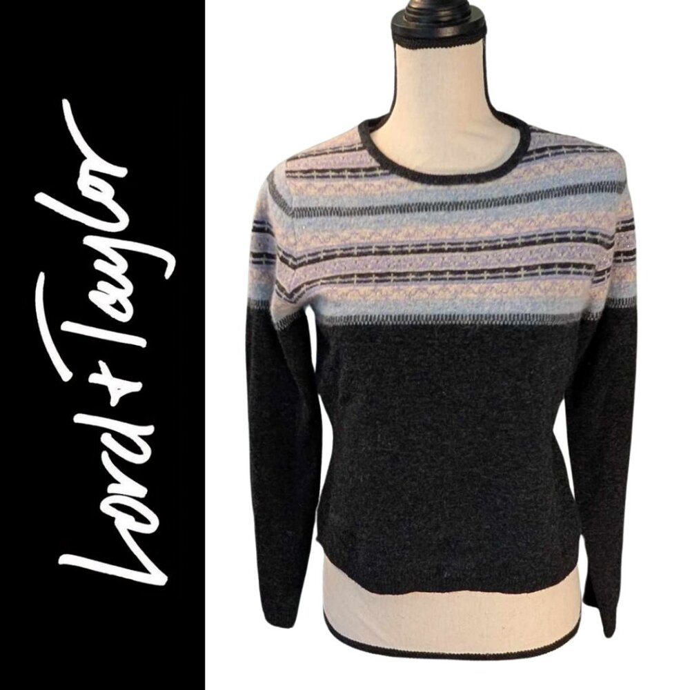 Lambswool Lord & Taylor Women's Sweater Petite Small